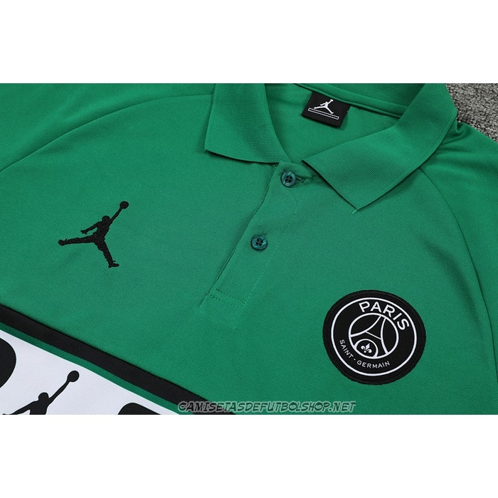 Camiseta Polo del Paris Saint-Germain Jordan 22-23 Verde